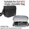 XBERSTAR Shoulder Bag for DJI Neo Case Travel Carrying Case Storage Bag for Neo Accessories, Black Shoulder Bag view 4