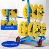 BXKCFYBSQ Wire Spool Rack with Wheel,Wiring Spool Dispenser,Heavy Duty Spool Storage Holder,for Electrical Industrial Retail Use,330lbs Capacity view 4