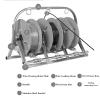 BXKCFYBSQ Foldable Wire Spool Rack,Cold-Rolled Steel Wire/Cable Dispenser,Spool Cable Dispenser Spool Rack,for Electrical Industrial Retail Use(40x30x75cm) view 4