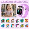 Smart Watch for Kids Girl Gift Ages 3-12, 2 Screen Protector, 26 Puzzle Games, HD Camera Video Music Player Touchscreen Pedometer, Educationtal Toy Brithday Gifts for Girl Ages 4 5 6 7 8 9 10(Purple) view 2