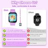 Smart Watch for Kids Girl Gift Ages 3-12, 2 Screen Protector, 26 Puzzle Games, HD Camera Video Music Player Touchscreen Pedometer, Educationtal Toy Brithday Gifts for Girl Ages 4 5 6 7 8 9 10(Purple) view 3