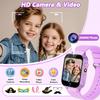Smart Watch for Kids Girl Gift Ages 3-12, 2 Screen Protector, 26 Puzzle Games, HD Camera Video Music Player Touchscreen Pedometer, Educationtal Toy Brithday Gifts for Girl Ages 4 5 6 7 8 9 10(Purple) view 4