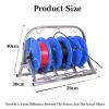 BXKCFYBSQ Spool Dispenser,Foldable Wire Spool Rack,Heavy Duty Spool Storage Holder,Ribbons Roll Storage Rack,for Electrical Industrial Retail Use,220lbs Capacity(40x30x59cm) view 2
