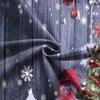 DULUDA 10x10 FT Christmas Backdrop Winter Holiday Snowflake Xmas Tree Wood Wall Floor Christmas Backdrops for Photography Photo Party Supplies Theme Decor Studio Booth Props view 4