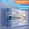 60 Inch Projector Screen Projection Screen 72 Inch Manual Pull Down HD Screen Widescreen Public Display Screen for Office Home Theater Movie Outdoor Indoor 4K 3D 4:3 16:9(4:3,60inch) view 2