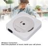 Portable CD Player, Bluetooth CD Player with Speakers 2 Modes Wall Mount Desktop Portable Home CD Music Player Rechargeable with Remote Control (White) view 3