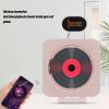 Portable CD Player, Bluetooth CD Player with Speakers 2 Modes Wall Mount Desktop Portable Home CD Music Player Rechargeable with Remote Control (White) view 4