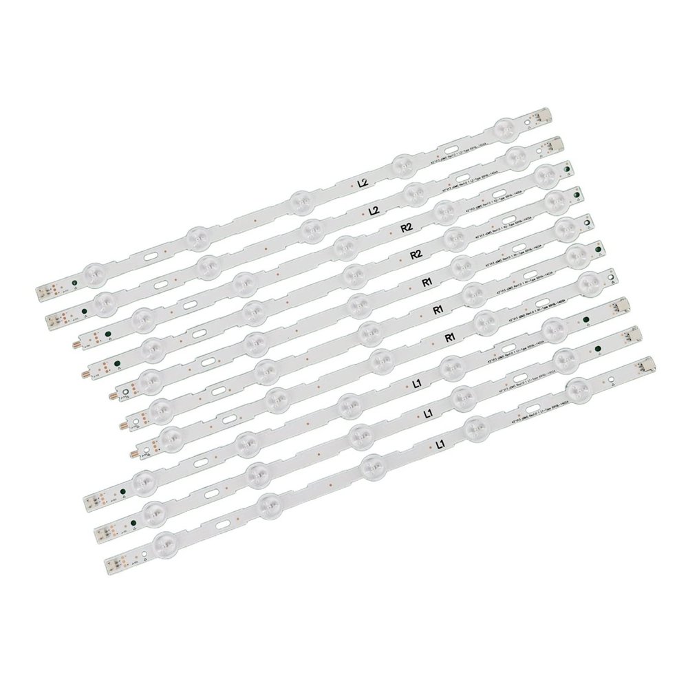 AGJPXFR 10pcs/Kit LED Strips Fit for LG 42 TV 42LN5200 UM 42LN5300 UB LC420DUE SFR5 6916L 1402A 6916L 1403A 6916L 1404A 6916L 1405A