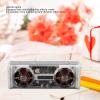 XUMIUZIY Portable Bluetooth Speaker, Transparent Wire Less Speaker with Colorful Lights, Bluetooth Subwoofer with Dual Speakers, Loud Stereo Sound, Rich Bass, for Home, Party, Travel view 2