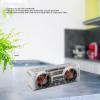 XUMIUZIY Portable Bluetooth Speaker, Transparent Wire Less Speaker with Colorful Lights, Bluetooth Subwoofer with Dual Speakers, Loud Stereo Sound, Rich Bass, for Home, Party, Travel view 3