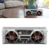 XUMIUZIY Portable Bluetooth Speaker, Transparent Wire Less Speaker with Colorful Lights, Bluetooth Subwoofer with Dual Speakers, Loud Stereo Sound, Rich Bass, for Home, Party, Travel view 4