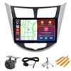 Radio for Hyundai Accent 2012-2017 2G+64G, Biorunn 9 Inch IPS Touch Screen Stereo Head Unit Wireless Car-Play Android Auto Blue-Tooth GPS Navi Upgrade Dash Kit WiFi FM RDS view 1