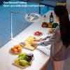 Ring Light with Stand & Phone Holder, Overhead Phone Mount with Light & Remote Controller, 360 Rotation Rechargeable Phone Stand for Recording, 5 Brightness Ring Light for Desk view 3