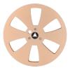 1/4 7 Inch Empty Tape Reel, Aluminum Alloy Universal Open Reel with 3 Hole, Sound Tape Empty Reel for Reel to Reel for TEAC, Easy Installing Reel with Less Noise (Gold) view 1
