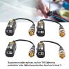 QANYEGN 5 Pair 8MP BNC Video Balun Connector, Balun Twisted Pair Transmitter, Video Balun Transceiver Transmitter for Security Cameras view 2