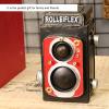 6.9x4.7x4.1in Antique Wrought Iron Camera Ornament, Home Crafts, Furnishing Storage Container, Office Retro Camera Decor view 2