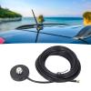 Magnetic Antenna Base, Car Radio Antenna Magnet Mount with 5M RG58 Cable SMA Male to PL259 SO239 UHF Female Connector, Water Antenna Mount Base for Vehicle Roof view 2