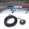 Magnetic Antenna Base, Car Radio Antenna Magnet Mount with 5M RG58 Cable SMA Male to PL259 SO239 UHF Female Connector, Water Antenna Mount Base for Vehicle Roof view 3