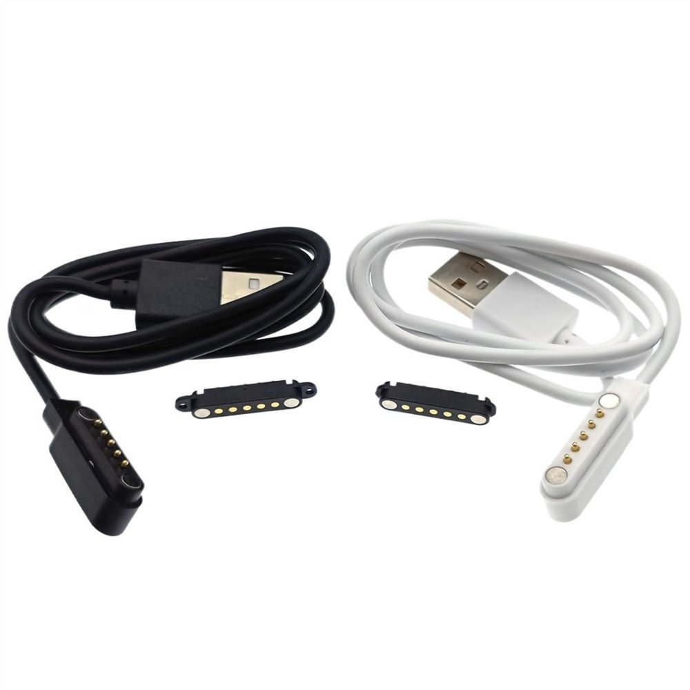 1pc 2/4/5Pin 2.45mm 2.8mm Pitch USB Charging Stand Cable Male Female Connector Power DC Magnetic Magnets Wire Interface(2.8White straightpin)