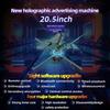 3DHologramFan 20CM AND 52cm 3DHologramProjector HD LED ResolutionAdvertising Display with Remote and Bluetooth and WiFi,700 Video Library and for Business,Bar,Halloween Missyou 20.5 Inch view 3