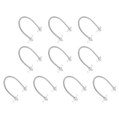 10 Pcs Wire Sleeve, Zinc Alloy Door Loop for Triangle Ends Cable Exposed for Loop Wire Protector Line Long Cord Hardware Door Cord End Metal Door Cable Protector for Door