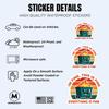 (4Pcs) I'm Fine, This is Fine, Everything is Fine Sticker Dumpster Fire 2.5In Waterproof Vinyl Decal Sticker Laptop, Cars, Bumper, Toolboxes, Cup, Water Bottles, Phone, Kindle Gifts 2.5 Inches view 4