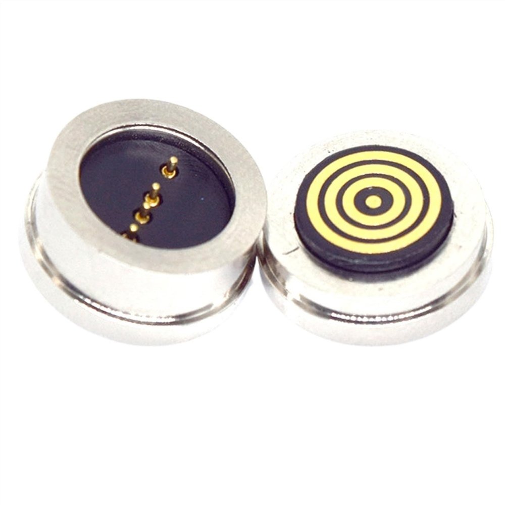 1Pair 4Pin Male Female Waterproof Magnetic Pogo Pin Connector Spring Loaded DC