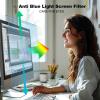 HEYVGO Anti Blue Light Screen Protector for Computer Monitors - Anti-Glare - Easy Install - Anti-Fingerprint - Reduce Eye Fatigue view 3