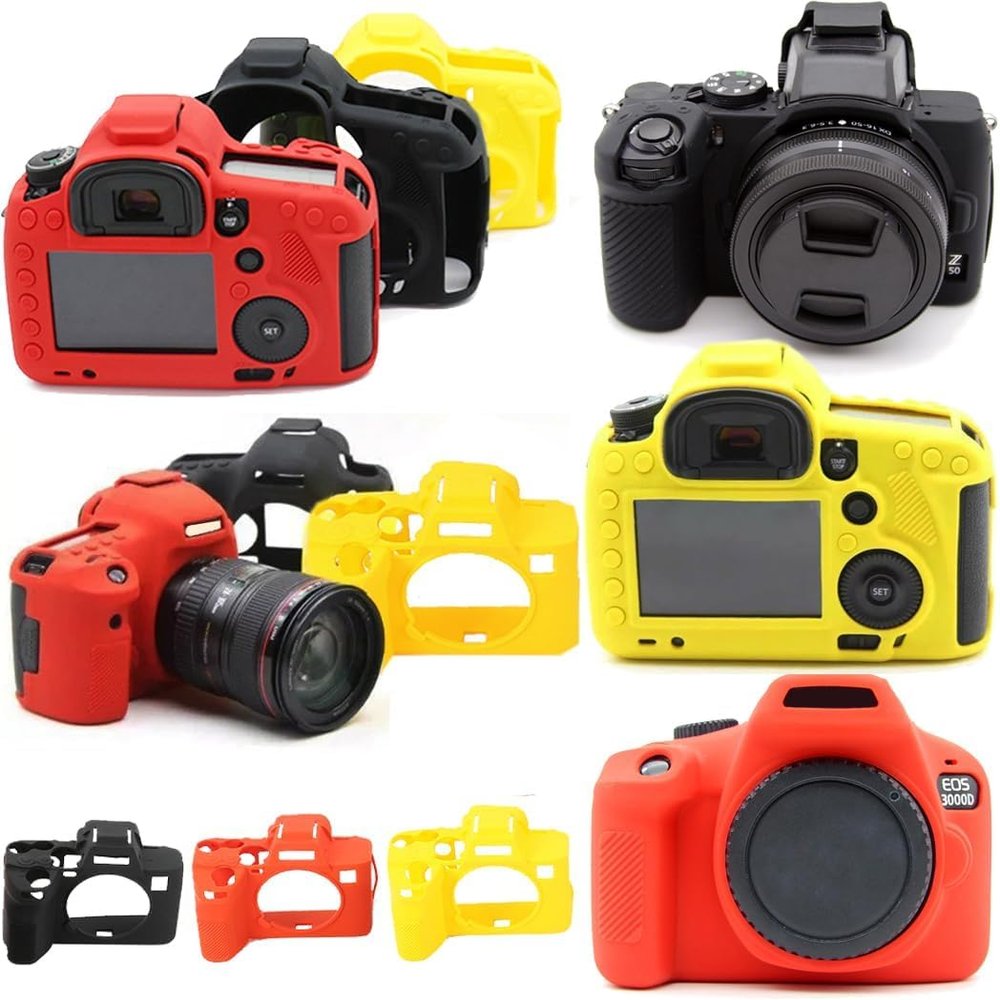 Camera Case for Nikon D5500/D5600, Soft Silicone Protective Cover Housing Rubber Body Skin for Nikon D5500/D5600 Digital SLR Camera Bag Black