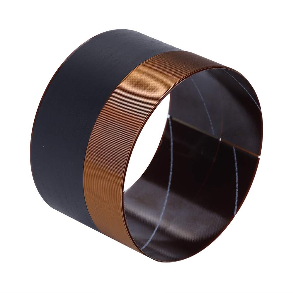 Speaker Voice Coil,1PCS 75.5mm Audio Bass Speaker Voice Coil Woofer Sound Drive Black Aluminium,Voice Bass Speaker Voice Coil Slight and Portable