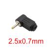 10/5Pcs 90/180 Degree DC Power Male Jack Connector Adapter 2.5 * 0.7/3.5 * 1.1/3.5 * 1.35/4.0 * 1.7/4.8 * 1.7/5.5 * 2.1/5.5 * 2.5 DC(2.5x0.7mm,5Pcs) view 2
