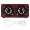 ASHATA Wooden Speaker, Dual 5 Retro Subwoofer AUX Stereo Speaker for Home Tablet (#12)