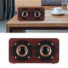 ASHATA Wooden Speaker, Dual 5 Retro Subwoofer AUX Stereo Speaker for Home Tablet (#12) view 2