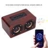 ASHATA Wooden Speaker, Dual 5 Retro Subwoofer AUX Stereo Speaker for Home Tablet (#12) view 3