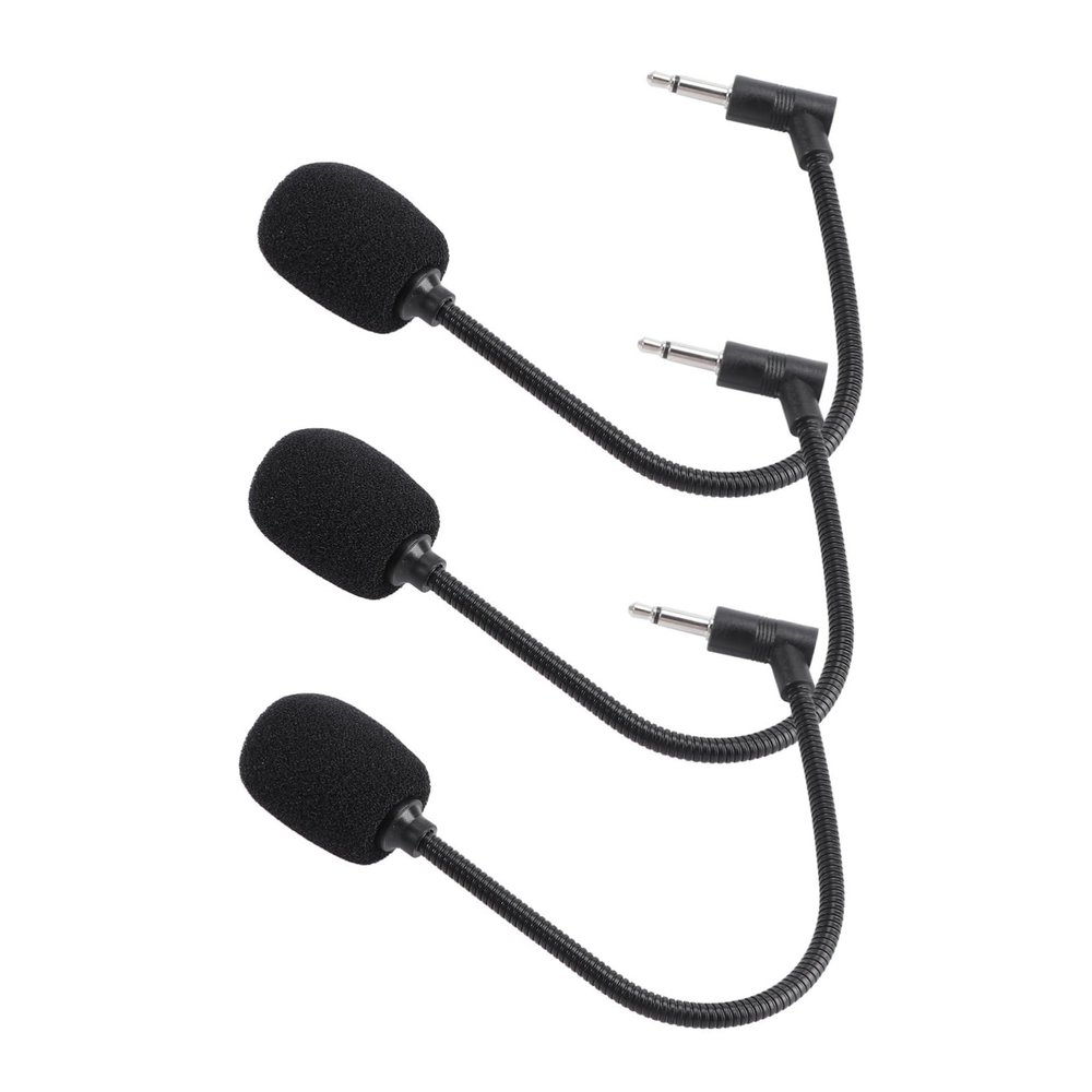 ibasenice 9pcs Microphone Computer Phones Microphone Small Straight Cutting Portable for Pole Pin
