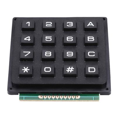ASHATA 16 Keypad Keyboard Module, Keyboard Modules with 16 Keys 4x4 Push Buttons External Keypad for MCU
