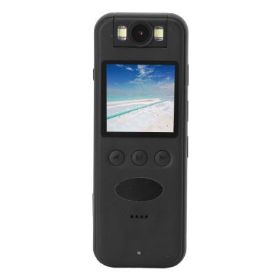 Body Camera with Video & Audio Recording, 2K Panoramic HD Body Worn Cameras, Portable Wearable,180 Degree Rotating Lens with Screen, for Riding, Biking, Hiking (No Card