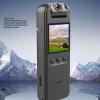 Body Camera with Video & Audio Recording, 2K Panoramic HD Body Worn Cameras, Portable Wearable,180 Degree Rotating Lens with Screen, for Riding, Biking, Hiking (No Card view 2