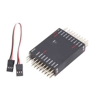 16 Channel SBUS to PWM PPM Decoder, Full Output Support Computer Side Settings Converter Receiver Signal Transverter for Futaba, Frsky with a Three Pin Connection Wire, Made of