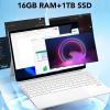 14 Inch Touchscreen Laptop, 2 in 1 Laptop Tablet with N100 CPU, 16GB LPDDR5, 1TB SSD, Backlit Keyboard, Band WiFi6 BT5.2, Portable Computer for Wins 11 Pro (US Plug) view 4