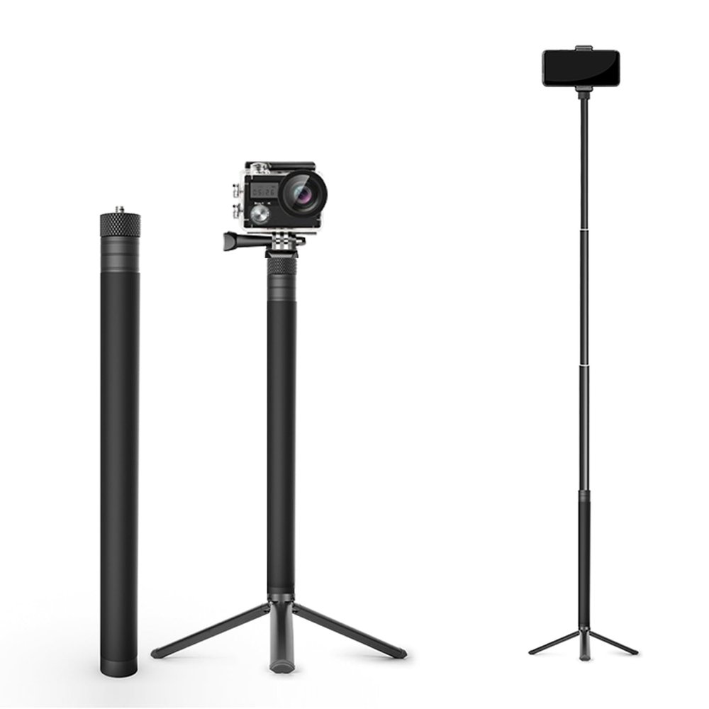 Camera Mount Extender,100cm Adjustable Extension Pole for Action Cameras Sports Camera, DSLR Camera, Panoramic Camera, Aluminium Alloy Selfie Stick for Photography, Portable and