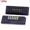 WUZDPRCJ 1Pair DC Magnetic Pogo Pin Connector 6pin 7 8 9 10 11 12 Positions Waterproof 2A Spring Loaded Male Female Contact Strip(12 Pin) view 2