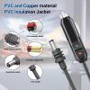 DC Car Power Cable for Satellite, Satellite Car Power Adapter Charger, 18AWG DC Car Charger Power Cable for Trucks Buses Lorries Boats (5m / 16.4ft) view 2