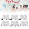 6pcs Sequin Wall Panels, Glitter Backdrop for Photography Props, Birthday Anniversary Engagement Party Decoration (Silver) view 4