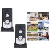 2 Way Talk Doorbell Voice Intercom Doorbell Home Caregiver Pager Intercom Doorbell System,Super Long Range Intercomunicador (Black) view 4
