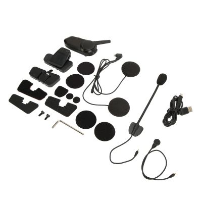 Motorcycle Helmet Headset, 1500m 6 Riders Group Motorbike Intercom Universal Motorcycle Helmet, Intelligent Noise Cancellation, Real Time Navigation