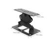 Angoily Wall Mount Rotatable Speaker Stand Speaker Holder for Living Room Bedroom Space-Saving Design Easy Installation Fit view 2