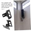 Angoily Wall Mount Rotating Speaker Stand Wall-Mounted Speaker Holder for Surround Sound and Hi-fi Audio Systems for Home Theaters and Music Venues Horizontal Style view 2