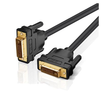 1080P DVI24+1 Cable Male DVI to DVI Male Converter Video Cable Adapter Fit Compatible LCD DVD TV Box Monitor Projector DVI Conversion Cable(1m)