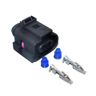 2 Pin Rear Hand Brake Motor CAR Auto Connector p/Lug 1J0973722A 1J0 973 722A(1set Female)